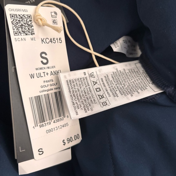 NWT Adidas Women's Size Small Blue High Rise Straight Leg Golf Pant - Picture 4 of 6